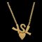 YVES SAINT LAURENT Heart Necklace Gold Chain Women's ITL21V068O RM1073R 1