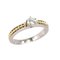 Diamond Ring in Yellow Gold and Platinum from Yves Saint Laurent 6