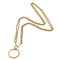 CHANEL Chain Magnifying Glass Necklace Metal Gold Tone CC Auth ar9914B 3