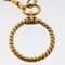 CHANEL Magnifying Glass Chain Necklace Metal Gold Tone CC Auth ar9782 3