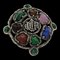 CHRISTIAN DIOR Brooch metal Silver Auth am3560, Image 1