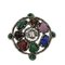 CHRISTIAN DIOR Brooch metal Silver Auth am3560, Image 2