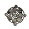 CHRISTIAN DIOR Brooch metal Silver Auth am3560, Image 3