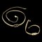 Christian Dior Bracelet Necklace 2Set Gold Tone Auth Am4858, Set of 2 1
