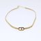 Christian Dior Bracelet Necklace 2Set Gold Tone Auth Am4858, Set of 2 6