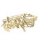 CHANEL Brooch Gold Tone CC Auth 20868A 3