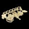 CHANEL Brooch Gold Tone CC Auth 20868A 1
