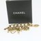 CHANEL Brooch Gold Tone CC Auth 20868A 6