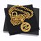 CHANEL Chain Necklace Gold Tone CC Auth 47582A 4
