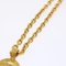 CHANEL Chain Necklace Gold Tone CC Auth 47582A 6