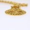 CHANEL Chain Necklace Gold Tone CC Auth 47582A 2