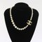 Collar de perlas CHANEL de metal dorado blanco CC Auth 56729A, Imagen 3