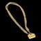 CHANEL Matelasse Halskette Metall Gold Tone CC Auth ar11061 1