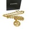 CHANEL Necklace Gold Tone CC Auth 41169A 4