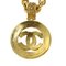 CHANEL Necklace Gold Tone CC Auth 41169A 8
