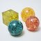 Fractal Resin Paperweights, 1970s, Set of 4 1