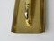 Polished & Matte Brushed Brass Wall Lights, 1950s, Set of 2, Image 7