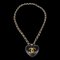 CHANEL * 1993 Wooden Heart Chain Necklace 28 99881 1