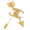 CHANEL * 1994 CC And Arrow Brooch Pin Gold 29 A44033f 2