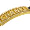 CHANEL * 1995 Black & Gold Logo Plate Choker 59990 2