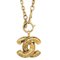 CHANEL * Quilted CC Chain Necklace 3856 30760 2