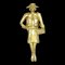 CHANEL 1980s Coco Brooch Gold 88059, Image 1
