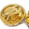 Pendientes acolchados de cristal y oro de Chanel, años 80. Juego de 2, Imagen 3