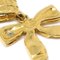 Chanel 1980s Dangle Bow Earrings Clip-On Gold 16816, Set of 2, Image 3