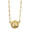 CHANEL 1983 Circled CC Halskette mit Goldkette 97567 2