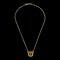 CHANEL 1983 Collar con colgante de cadena de oro con círculo CC 69845, Imagen 1