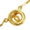 CHANEL 1983 Round CC Gold Chain Pendant Necklace 97882, Image 3