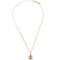 CHANEL 1984 Gold CC Faux Crystal Pendant Necklace 112171 2