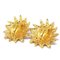 Chanel 1986-1994 Lion Earrings Clip-On Gold 2494 48571, Set of 2 3