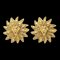 Chanel 1986-1994 Lion Earrings Clip-On Gold 2494 48571, Set of 2 1