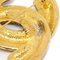 CHANEL 1986-1994 Quilted CC Brooch Gold 1152 81231 3