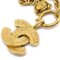 CHANEL 1986-1994 Collar con colgante de cadena de oro CC acolchado 3857 AK38293k, Imagen 4