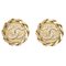 Crystal and Gold CC Earrings from Chanel, Set of 2 1