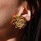 Crystal and Gold CC Earrings from Chanel, Set of 2, Image 2