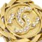 Crystal and Gold CC Earrings from Chanel, Set of 2 3