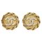 Crystal and Gold Earrings from Chanel, Set of 2 1