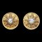 Chanel 1988 Crystal & Gold Earrings Clip-On 23 17236, Set of 2, Image 1