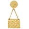 Gesteppte Brosche mit Taschenmotiv in Gold von Chanel 1