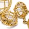 Chanel Birdcage Dangle Earrings Clip-On Gold 93P 64503, Set of 2 3