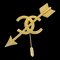 CHANEL 1993 Arrow CC Brooch Pin Gold 75162 1