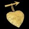 CHANEL 1993 Arrow Heart Brooch Gold 77952 1