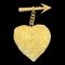 CHANEL 1993 Broche de corazón con flecha Dorado 16463, Imagen 1