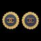 Chanel 1993 Button Earrings Gold Clip-On Ak38487K, Set of 2, Image 1