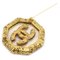 CHANEL 1993 Brooch Gold Clear 71353, Image 3