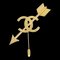 CHANEL 1993 CC And Arrow Brooch Pin Gold 93P 97884, Image 1
