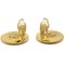 CC Cutout Earrings in Gold from Chanel, Set of 2 4
